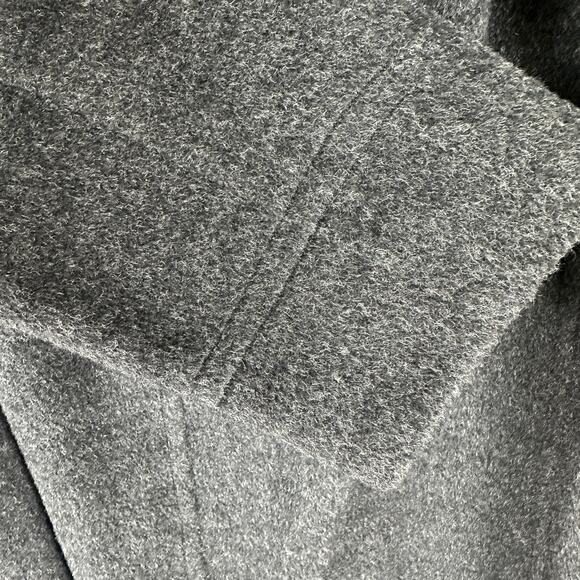 Vintage Hyde Park Clothes Alpaca Blend Wool Overcoat Gray 43L USA Union Made - Picture 7 of 9